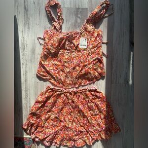 Free People Ellia Printed Set